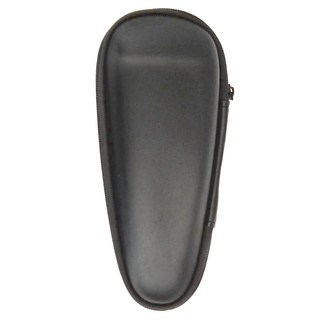 好米 電動刮鬍刀收納盒 質感紋路 拉鍊設計 硬殼保護 防水便攜, 黑色, 1個