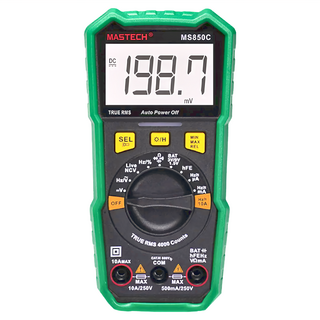 MASTECH 邁世 數位萬用錶 MS850C，真有效值，自動關機, 1個