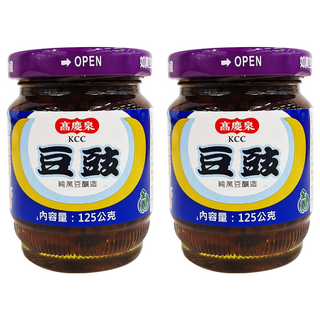 高慶泉 素食豆豉 純黑豆釀造, 125g, 2罐