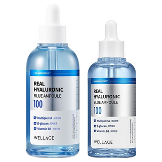 WELLAGE 唯拉珠 純粹玻尿酸藍套組 100安瓶+75ml 保濕補水, 175ml, 1組