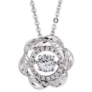 Crossfor 日本進口主鑽 Dancing Stone系列 純銀懸浮閃動項鍊