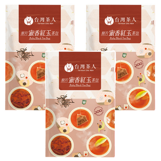 台灣茶人 原片蜜香紅玉茶包, 3g, 10入, 3袋