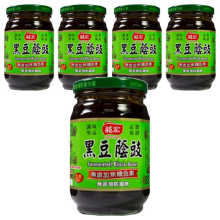 龍宏 黑豆蔭豉，無添加焦糖色素 無添加防腐劑, 400g, 5罐