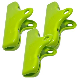 KOKUBO 小久保 強力密封夾, 綠色, 3個