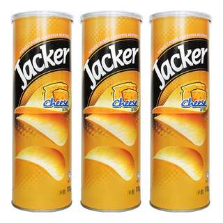 Jacker 洋芋片 起司味, 110g, 3罐