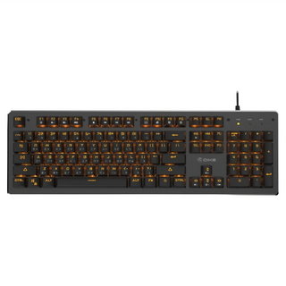 DIKE Hawk背光青軸機械鍵盤 電競多媒體, 黑色, DGK900BK, 青軸