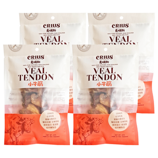 CRIUS 克瑞斯 狗零食 紐西蘭牛肉, 小牛肌腱, 60g, 4包