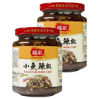 龍宏 小魚辣椒, 香辣夠味!, 270g, 2罐