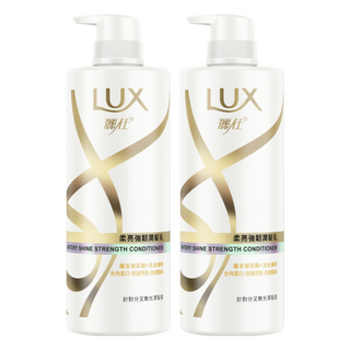 LUX 麗仕 柔亮強韌潤髮乳 針對分叉無光澤髮質, 650g, 2瓶