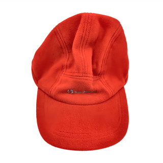 PUSH! 防寒保暖防風透氣護耳抓絨帽鴨舌帽, 紅色, 帽圍58cm