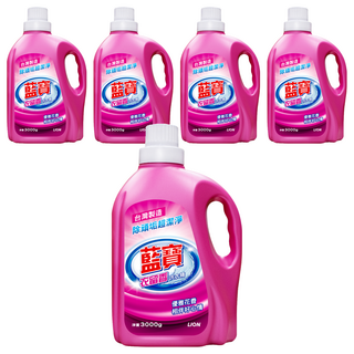藍寶 衣留香洗衣精 優雅花香, 3kg, 5桶