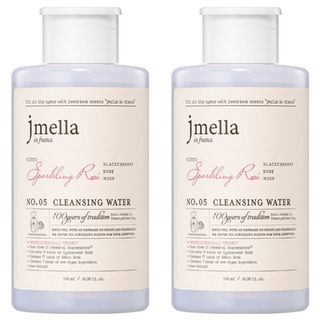 jmella in france 卸妝水 12種玻尿酸 弱酸性溫和配方, No.05 Sparkling Rose, 500ml, 2瓶