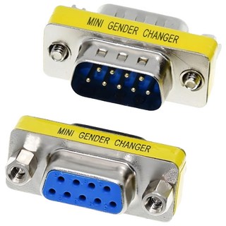 UniSync RS232/DB9/COM埠公對母轉接頭, 金屬材質 Set 2個, 單一商品