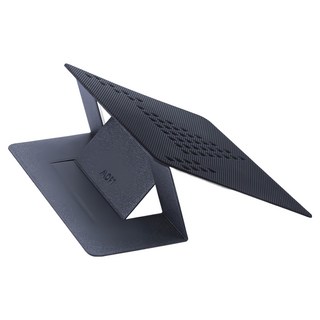 MOFT 筆電支架散熱孔 非黏貼 適用於11.6-15.6吋 超薄隱形 輕量160g 雙段角度調整, 星空灰, 1個
