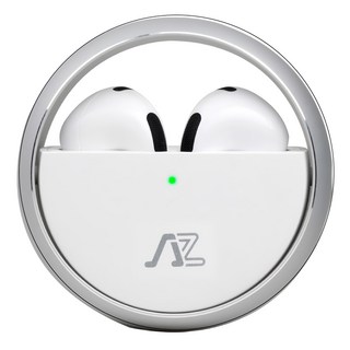 INTOPIC 廣鼎 璀璨星環真無線藍牙耳機 JAZZ-TWE26 藍牙5.3版本 50ms 超低延遲 連續播放時間5hr+14hr, 白色