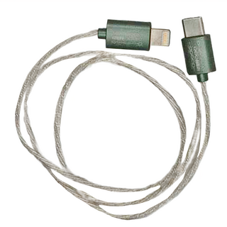 ddHiFi MFi06S Lightning轉Type-C轉接線 50cm 6N單晶銅鍍銀線材 直式插頭, 1條