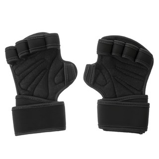 comet 運動魔鬼氈健身手套, 黑色, 1雙