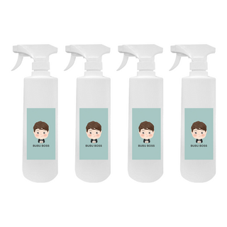 BUBUBOSS 寶寶微酸性次氯酸水, 加量家用瓶, 500ml, 無色素, 無香精, 無酒精, 嬰幼適用, 4瓶