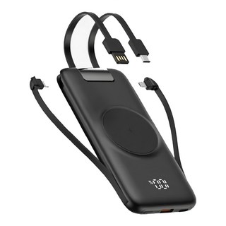 台灣ONAIR 第2代快充無線充電行動電源20000mAh 快充磁吸款, P2 plus, 黑色