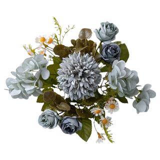 快豹 Goyo簡約仿真花, 藍色洛新花束, 1個