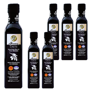 oleum CRETE 奧莉恩 特級初榨橄欖油, 產自希臘克里特島 家族傳承數百年橄欖樹 嚴選第一道冷壓初榨 榮獲2015年美食金獎 濃郁果香風味極佳, 250ml, 6瓶