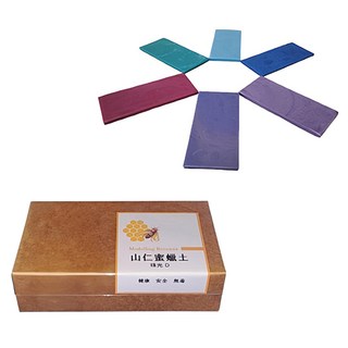 山仁 天然蜜蠟土 安全無毒 不黏手, 1盒, 珠光D 彩色