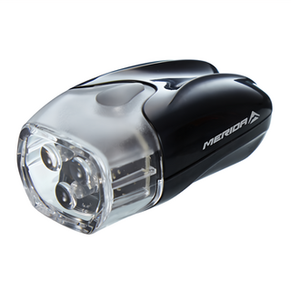 MERIDA 美利達 自行車前後燈組 LED白光前燈+LED紅光後燈, 1個, 黑