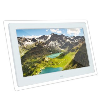 逸奇 12吋數位相框 DF-V601-W 白色, 高清螢幕, 多介面連接, 遙控操作, 1盒