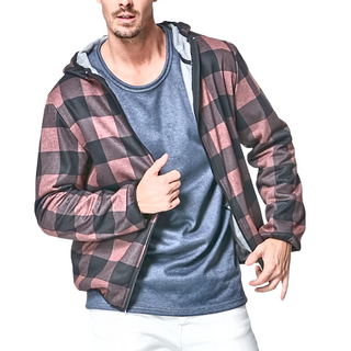 MI MI LEO 台灣製薄刷毛經典格紋外套