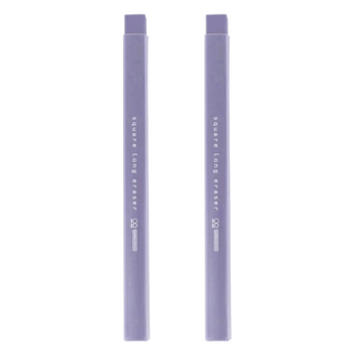 sun-star square long eraser 大小角度方形長條橡皮擦 14.5 x 1.1 x 1.1cm 21g, 海軍藍, 2個