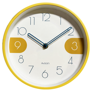 AWSON 歐森 童趣粉彩掛鐘 8吋, 黃色