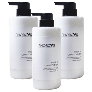 PHORCYS 馥絲 白藜珈保濕修護素 修護受損髮 深層保濕 柔順彈亮光澤感, 500ml, 3瓶