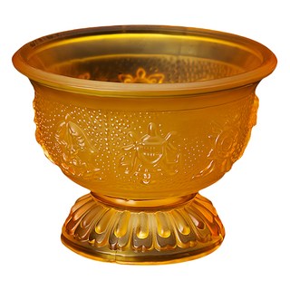 大藏家 水琉璃 八吉祥供水杯 蓮花款 中式風格, 1個