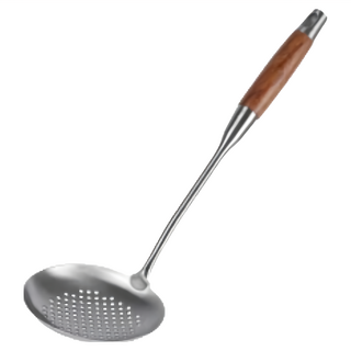 304不鏽鋼花梨木柄漏勺, 1支