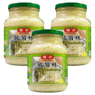 龍宏 酸筍絲, 全素, 無添加防腐劑, 560g, 3罐