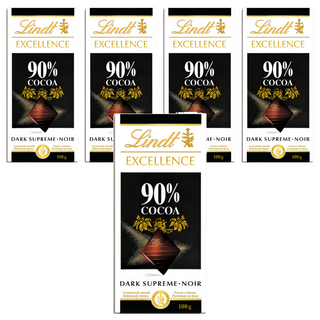 Lindt 瑞士蓮 極醇系列 90%巧克力片 薄片造型, 100g, 5片