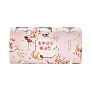 吃果籽 蜜桃烏龍茶吸凍飲 3杯組 無添加, 660g, 10組