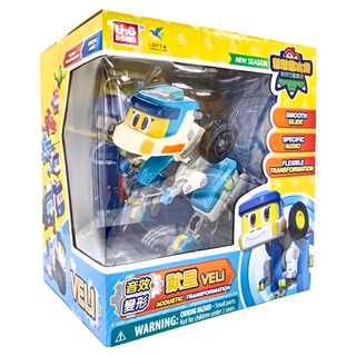 LDCX 灵动创想 幫幫龍 音效變形默里 變形機器人玩具, 音效變形 默里 藍色, 1盒