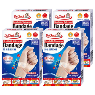 Dr.Check Nursing Expert 護理專家 防水透氣OK繃, 25片, 4盒