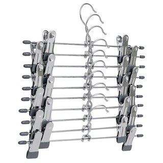 NATURE LIVING 夾式伸縮褲裙架 30cm長 11cm高, 灰色, 1組