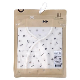 KU.KU Duckbill 酷咕鴨 KUKU PLUS 反手袖紗布肚衣，100%純棉，親膚柔軟, 6, 極簡幾何