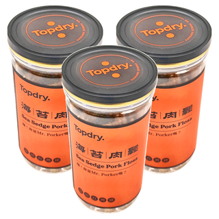 TOPDRY 頂級乾燥 海苔肉鬆, 190g, 3罐