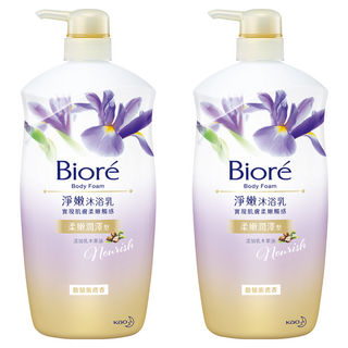 Biore 蜜妮 淨嫩沐浴乳 馥郁紫鳶香 柔嫩潤澤型, 1kg, 2瓶