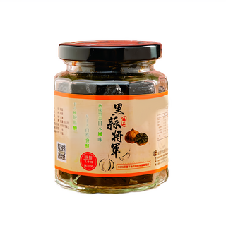 黑蒜將軍 去皮黑蒜仁 酸甜 無辛辣 無臭蒜味 熟成黑蒜日本風味, 150g, 1罐