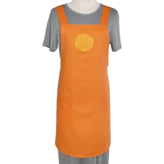LASSLEY 蕾絲妮 生命之花圍裙 100%棉, 亮橘色, 1件