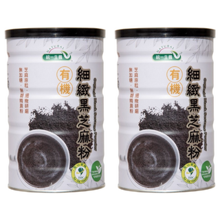 統一生機 有機細緻黑芝麻粉, 350g, 2罐