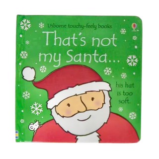 USBORNE KOREA touchy-feely books 這不是我的聖誕老公公，his hat is too soft