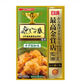 日清製粉 炸物製粉 柚子胡椒味, 日本金賞評鑑監製, 簡單製做易上手, 油炸後裡層多汁,外層酥脆可口, 100g, 1包