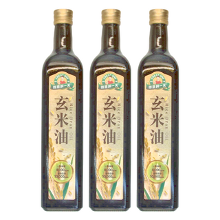 得意的一天 玄米油，植物固醇含量高達10000ppm，富含Y-穀维素8000ppm，含維生素E，日本JAS檢驗標準, 750ml, 3瓶