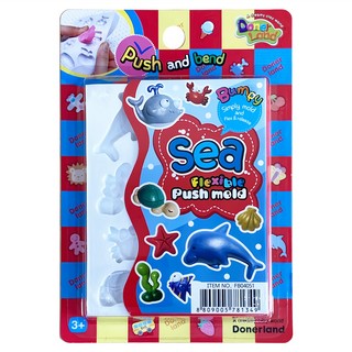 Donerland 迷您矽膠黏土模型 海底世界 1組, 安全無毒, 符合國際玩具安全規範, 通過歐盟CE認證